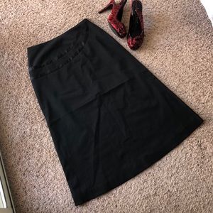 Vintage Elsie Huang black formal skirt, medium